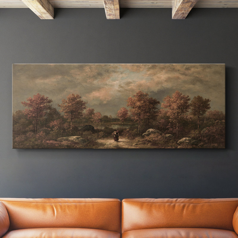 Série paysage - DCCXLVI - Toile tendue avec châssis - Prêt à accrocher, H 20 po x l 50 po