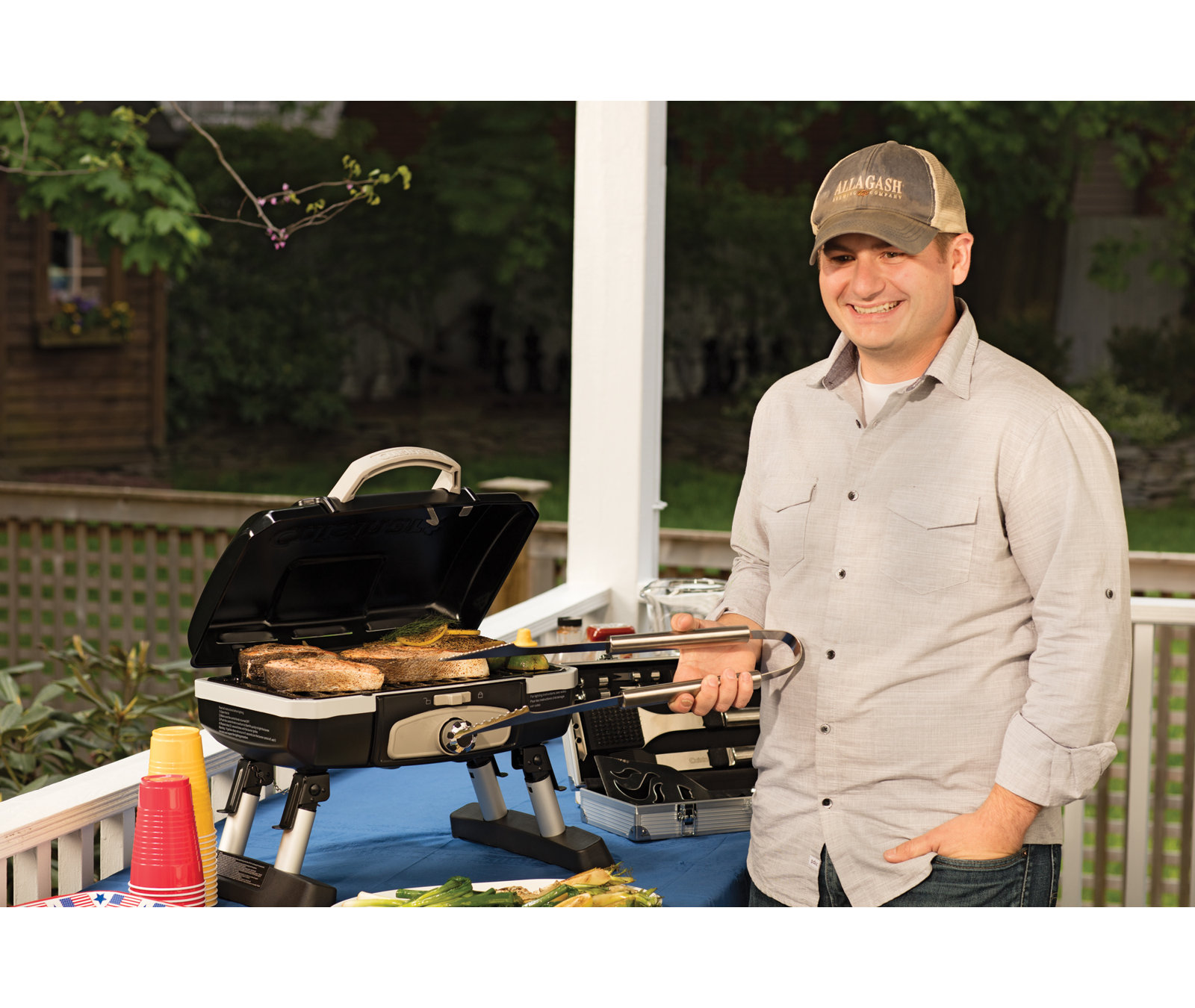 Cuisinart Single Burner Portable Liquid Propane 5500 BTU Gas Grill, Black