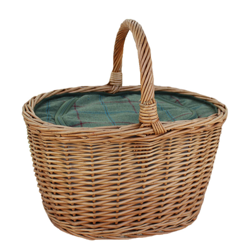 Oval Wicker Picnic Basket