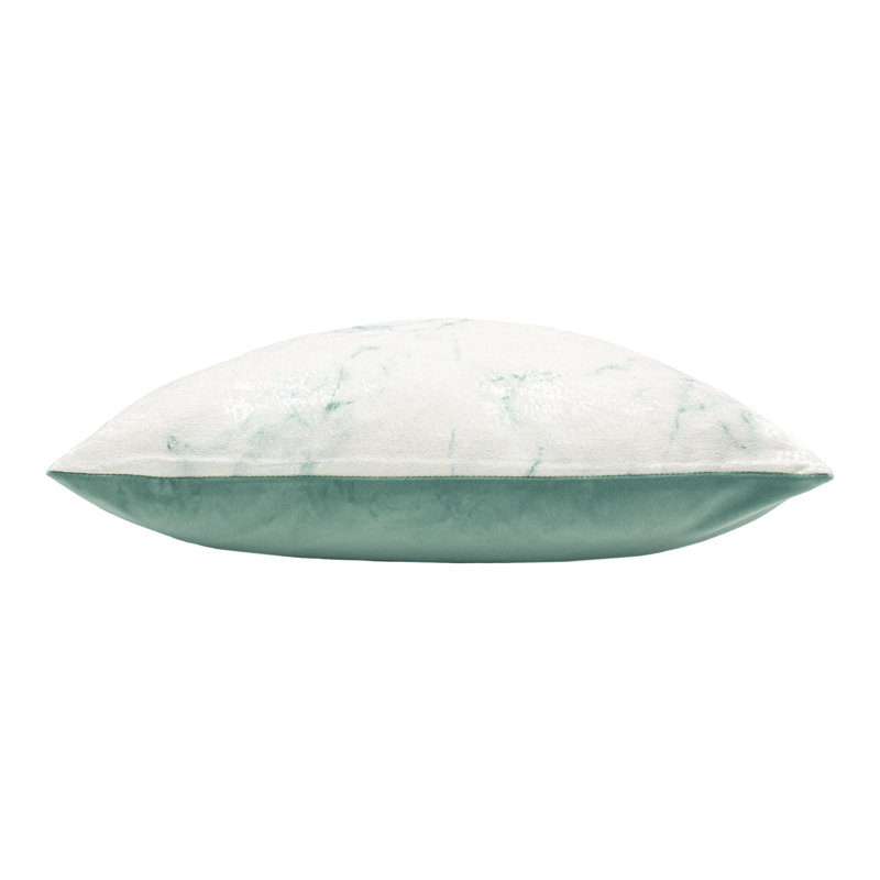 Cinnabar Abstract Square Cushion, Sea Green/Turquoise