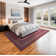 Jamestown Braided Jute Reversible Burgundy/Blue/Cream Rug