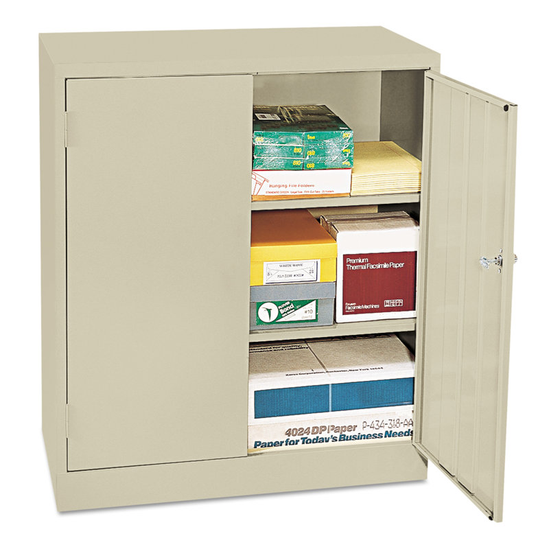 Putty Lockable Office Cabinet with Adjustable Shelving