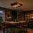 Retro 4-Light Ceiling Light, Industrial Chandelier