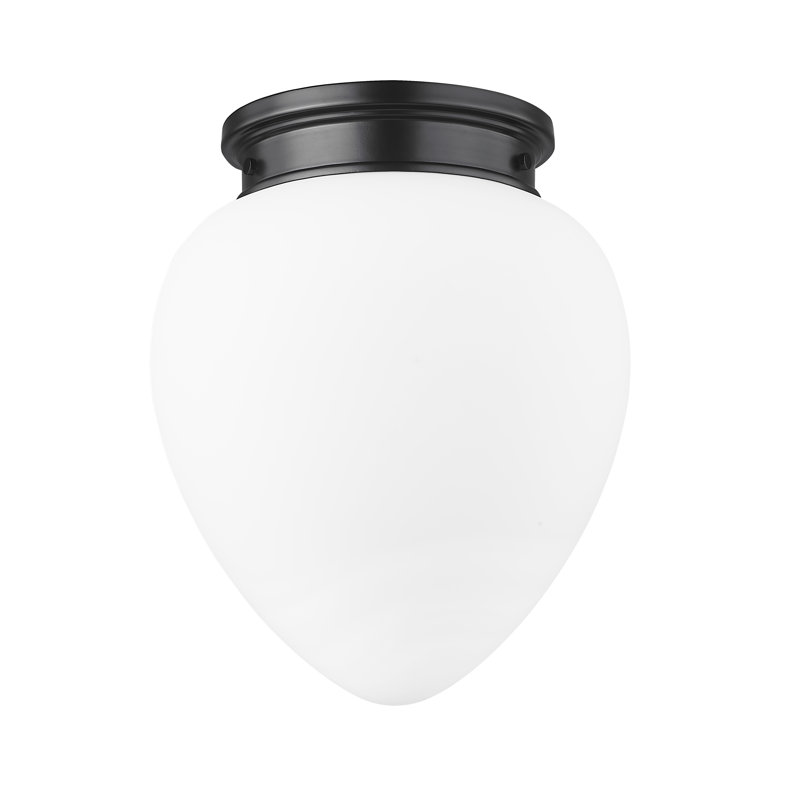 Plafonnier encastré Jevone, Noir mat, H 15 po x l 12,5 po x P 12,5 po