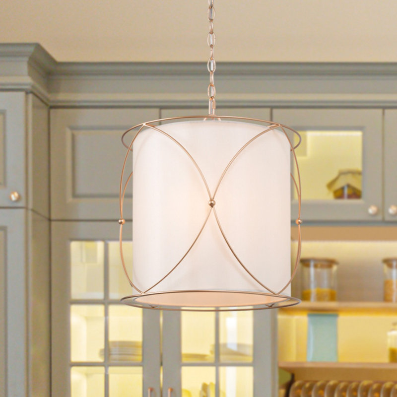 Luminaire suspendu pour îlot cylindrique moderne à 3 lumières Miloh