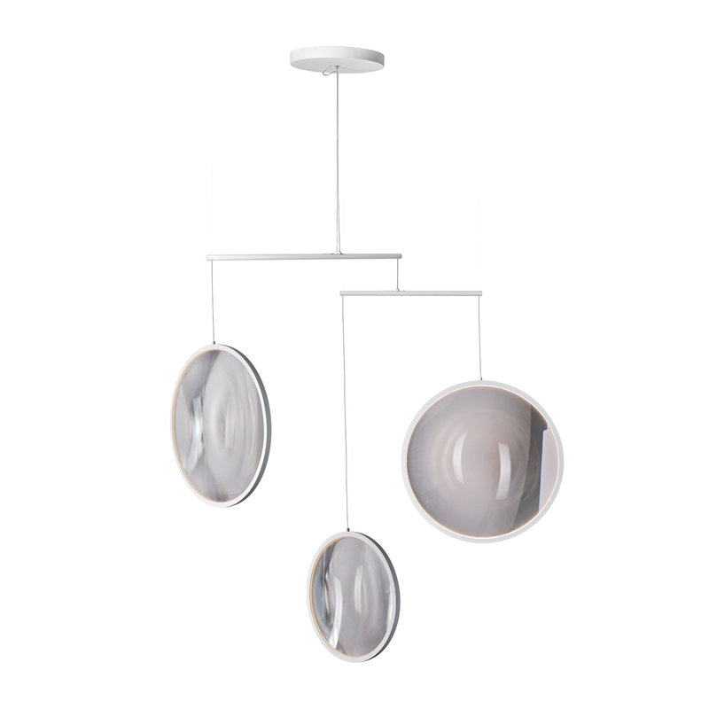 Focus 3 - Light LED Chandelier, White