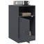 Lars 34.5cm W Steel Bedside Table-1507519681