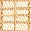 Banc d'appoint moderne de style bohémien avec construction naturelle, siège rectangulaire, une tablette ouverte, ornements enroulés et structure ajourée, couleur brune, 16,38 po de profondeur, 39,36 de largeur, 18,54 de hauteur, 13,95 lb