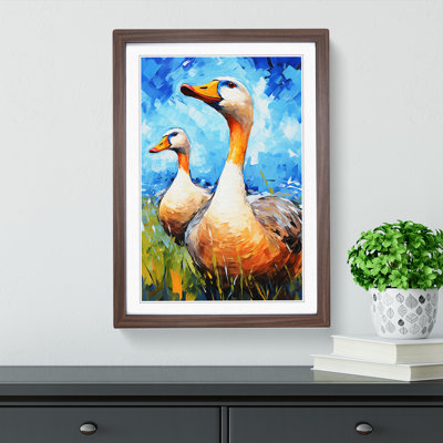 Goose Expressionism - Framed Print