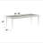 Maverick Platinum Finish Dining Table