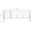 Accalia 59.06cm H x 137.8cm W Silver Metal Gate