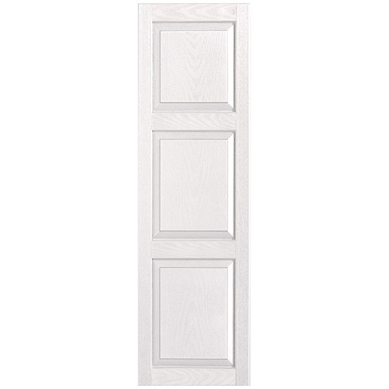 Paire de volets sur mesure en vinyle sur mesure, 72 po, 18 po, Blanc