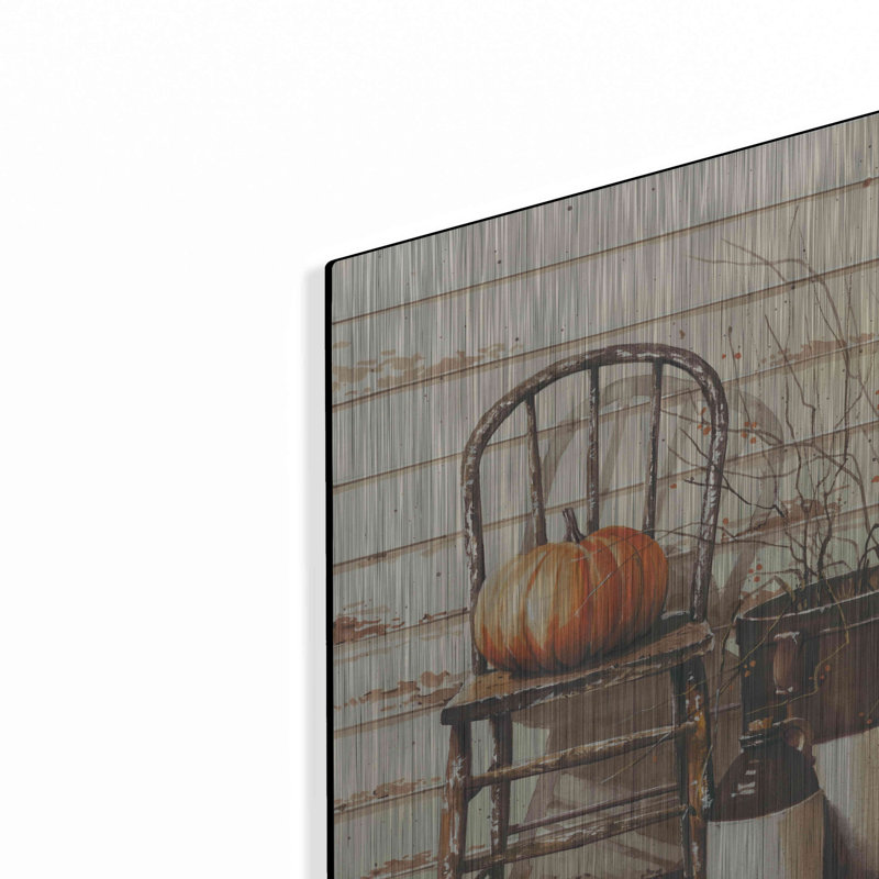 «Pumpkin & Chair» par John Rossini, «Pumpkin & Chair» par John Rossini, H 16 po x l 12 po