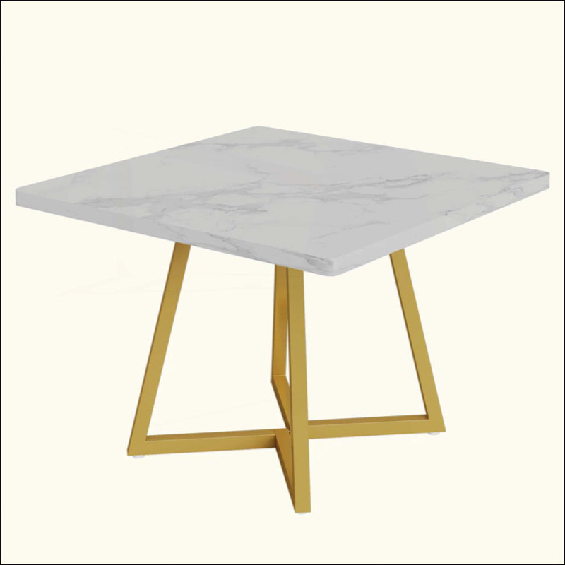 Table basse rétro, table de salle à manger carrée, table de cuisine (table seulement)