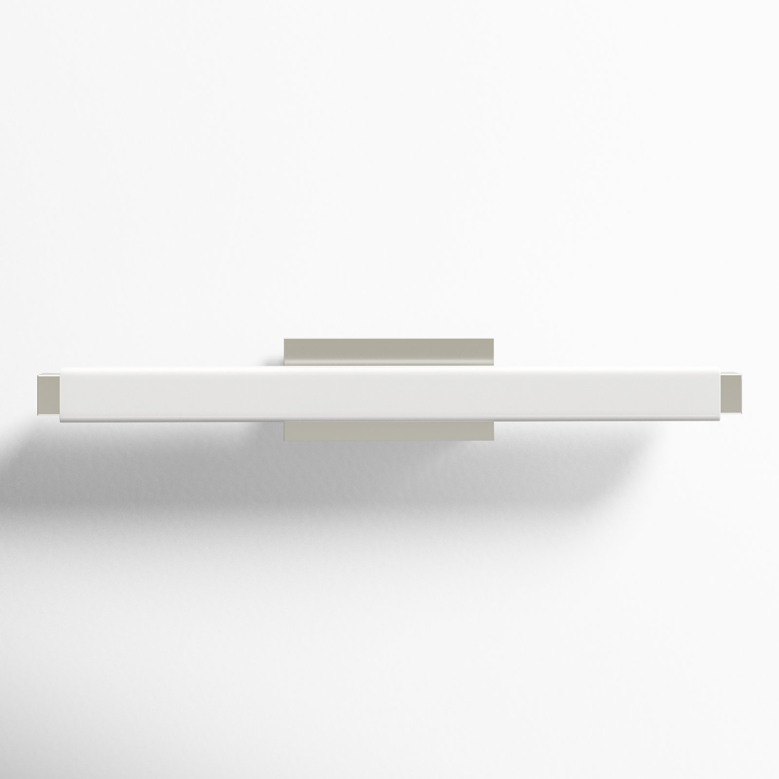 Erby Single Light Dimmable LED Flush Mounted Sconce, Brushed Nickel, 3000K, 3" H x 19.75" W x 3.38" D