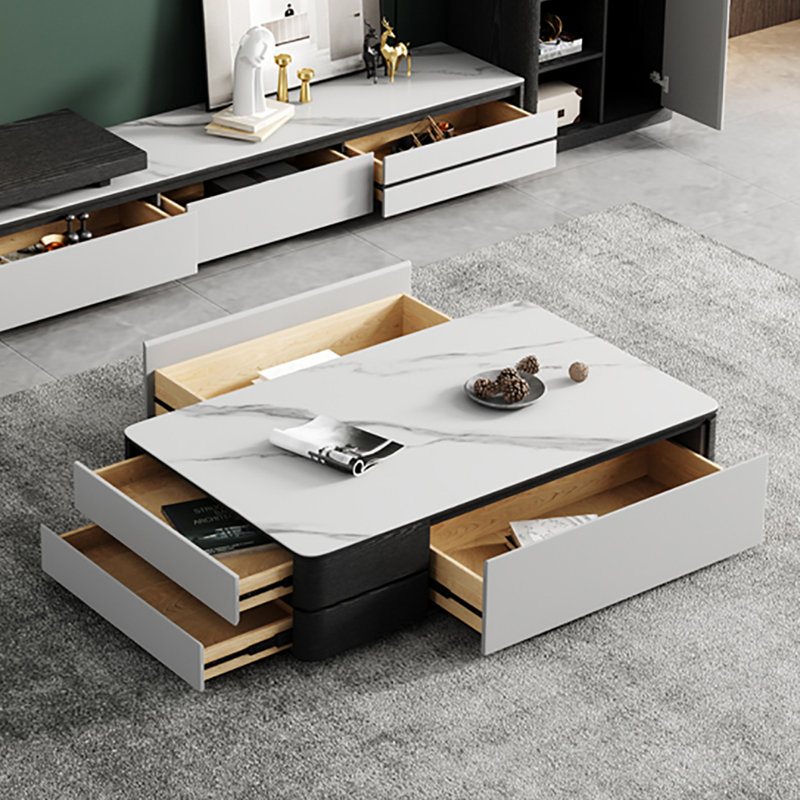 Table de bout Rock Plate, H 16,5 po x L 51,2 po x l 27,6 po