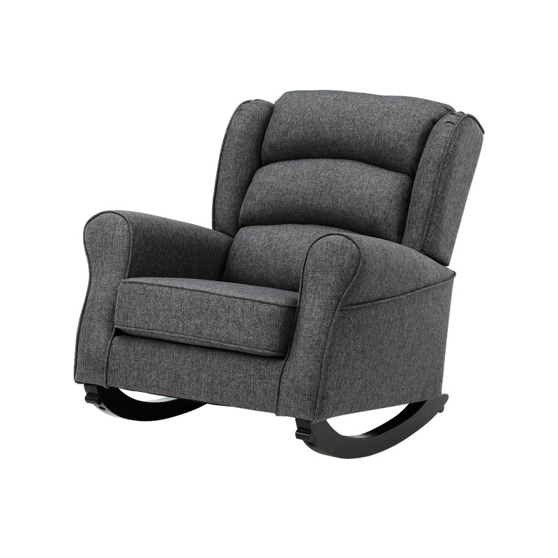 Siège à bascule en tissu gris, densité de mousse D18 / 24, plancher de 8 po, ensemble de 79 lb avec mousse, profondeur de siège de 20 po, siège de 30,12 po Profondeur