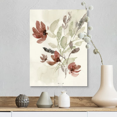 " Dusty Flower Composition II " by Jennifer Goldberger Painting Print