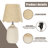 Kokenos Ceramic and Rattan Table Lamp with Scallop Shade-2036397905