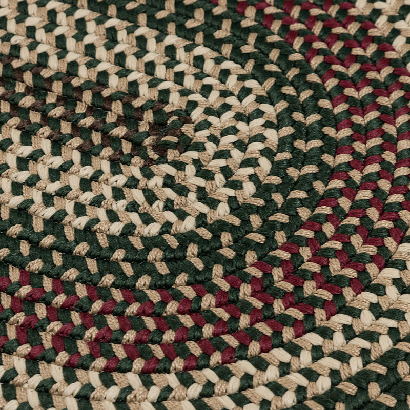 Tapis intérieur/extérieur hiver verts Tallassee, Ovale 9 pi x 12 pi