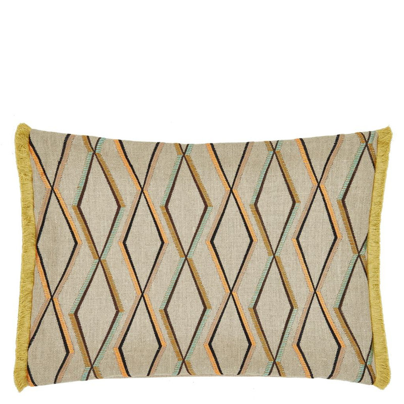 Trevenna Decorative Pillow, Beige/Yellow