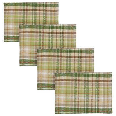  Winter Morning Plaid Placemat Set Of 4