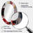 Red And Black Marble Whispers III - Red Oval Wall Mirror Decor-1797759435