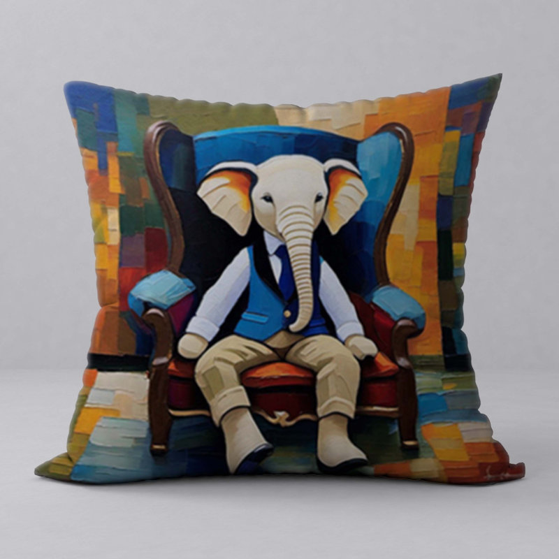 Polyester Throw Square Pillow Cover & Insert