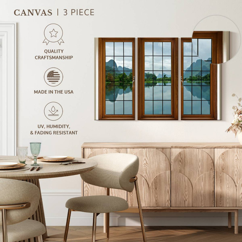 Lilie Window Pane, 36" H x 57" W