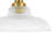 1-Light Fruit Bowl-shape Ribbed Glass Semi-flush Mount