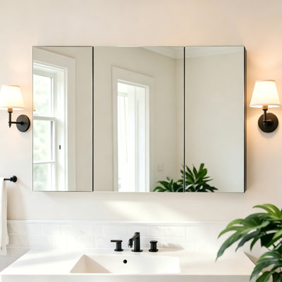 Pharmacie avec miroirs pour salle de bain