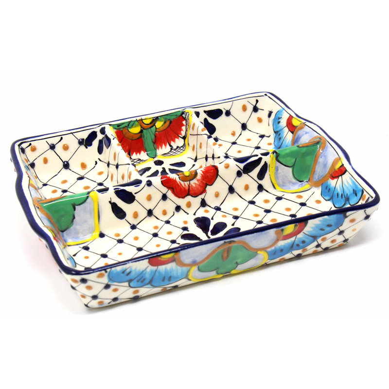Charlton Home® Camargue Ceramic Divided Serving Dish