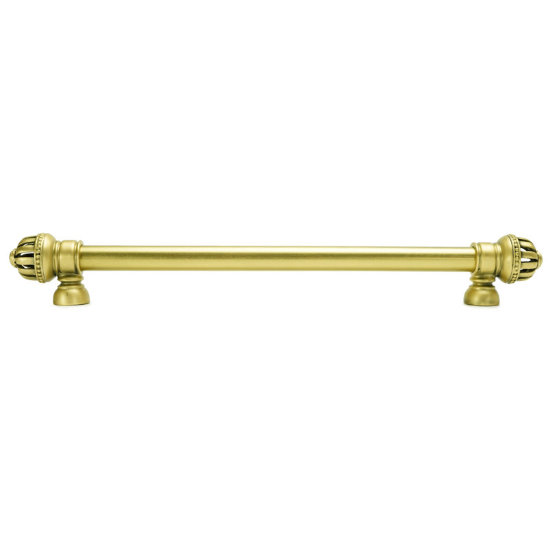 Cricket Cage 8 inch centre to centre long pull in finish Florentine Gold, 8", Florentine Gold