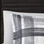 Literie noire et grise à motif écossais pour édredon simple et lavable à la machine avec housse décorative moderne-121305611