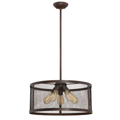 Lustre cylindrique unique à 5 lumières Akron