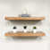 Malina 2 Piece Pine Floating Shelf