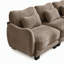 Canapé de soutien en chenille avec coussin de taille délicate, conception courbée, base et accoudoirs ergonomiques, coussin de soutien doux, assemblage facile pour le salon et la chambre à coucher-1834292875
