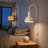 26" Modern Plug-In Wall Sconce with Metal Dome Shade, E26 Base, Easy Installation, Indoor Wall Light, Ivory-856262937