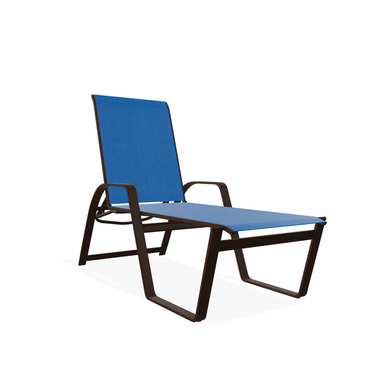 Holna Outdoor Rust-Resistant Metal Chaise Lounge