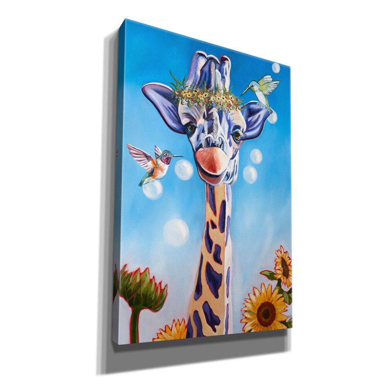 «Friends In High Places» par Kathryn Wronski, art mural sur toile, H 18 po x l 12 po x P 0,75 po