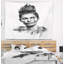 Portrait d'une femme à double exposition avec tapisserie-28491099