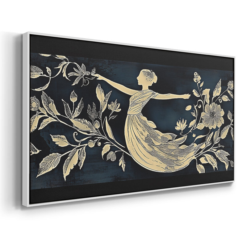 Paysage, série CLCL-XXVV, toile tendue avec châssis, prête à être accrochée, H 21 po x l 41 po, Blanc