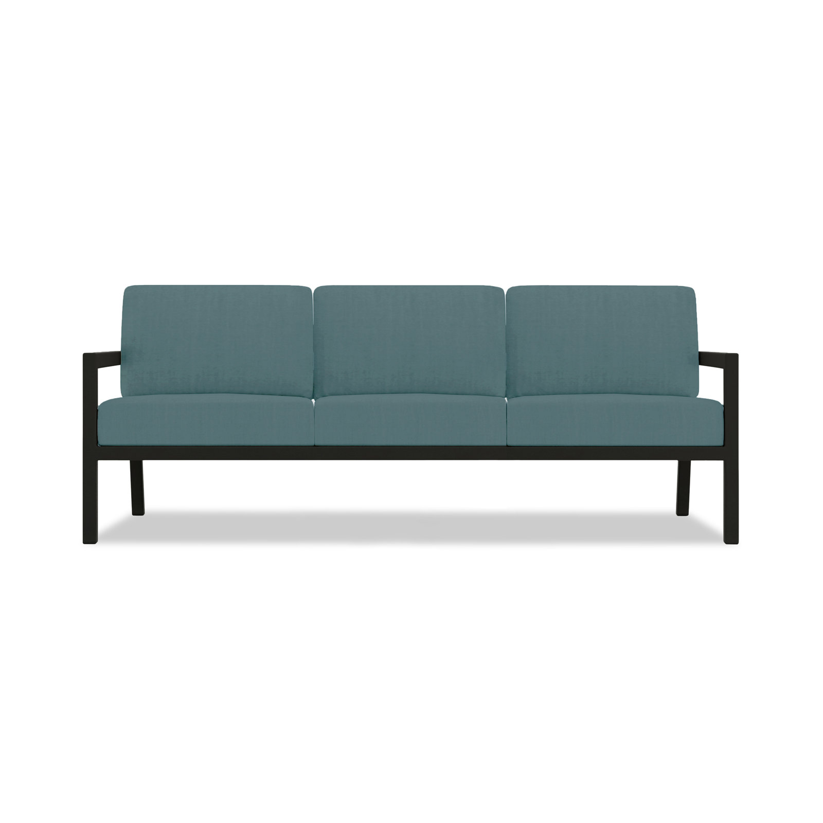 Vivant 83" Sunbrella® Patio Sofa, Black, Spectrum Indigo Sunbrella®