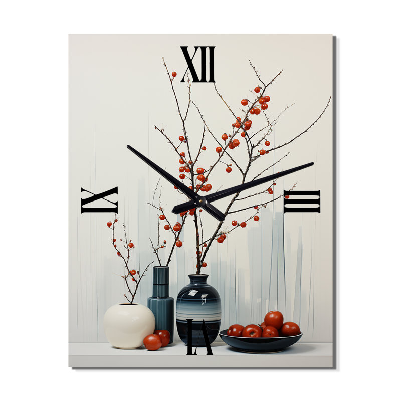 Alainie - Horloge murale abstraite Mid-Lifes, Moyen