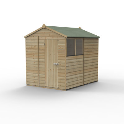 Beckwood 7 ft. 12 in. W x 6 ft. 6 in. D Solid Wood Garden Shed
