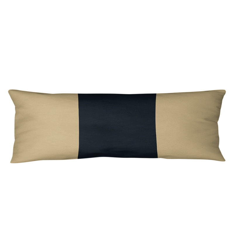 Oreiller de corps en polyester / polyester Arizona Football Stripes, Football Seattle, Doré et noir