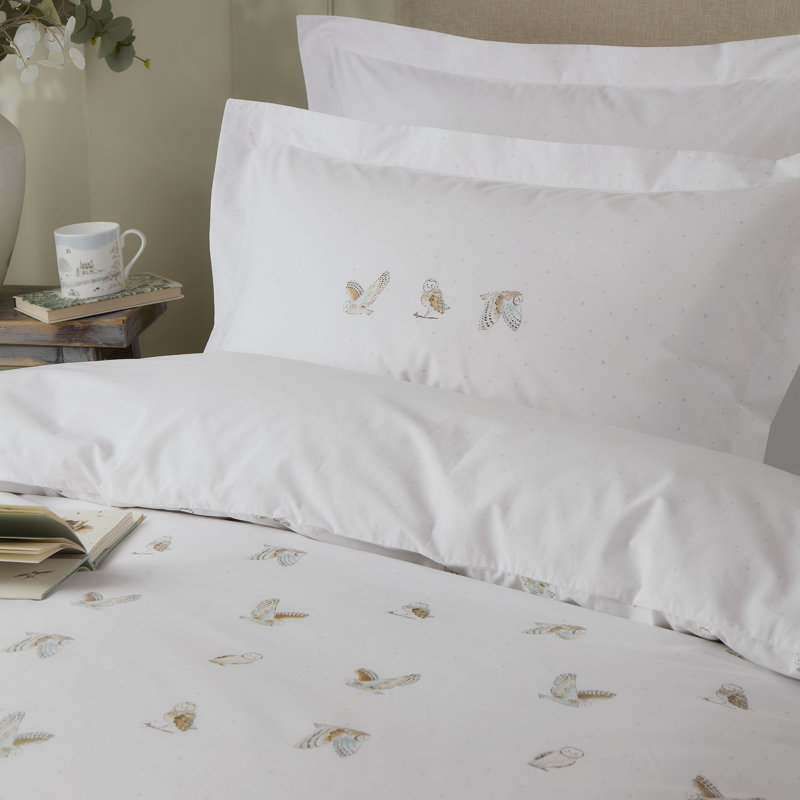 SNOWY OWLS, Super King  Duvet Cover + 2 pillowcases