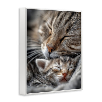 Kitty Love Cuddles, giclée encadrée, design par Scott Stulberg