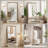 32x70 Inch Full Body Floor Mirror with Artificial Wood Frame for Bedroom and Salon
