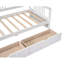 Lit de jour simple en bois avec deux tiroirs-1376086129